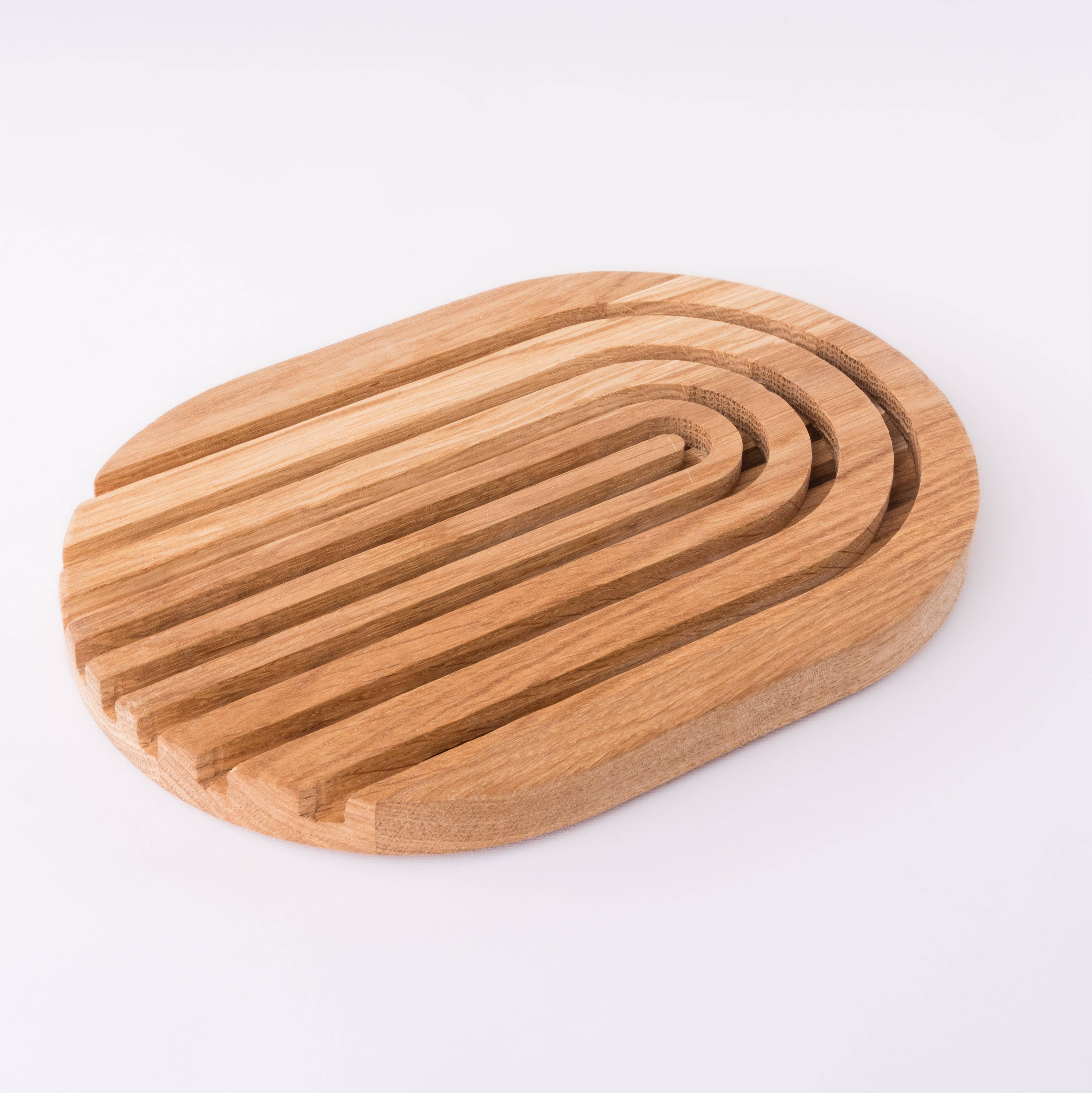 Untersetzer Eiche oval 2